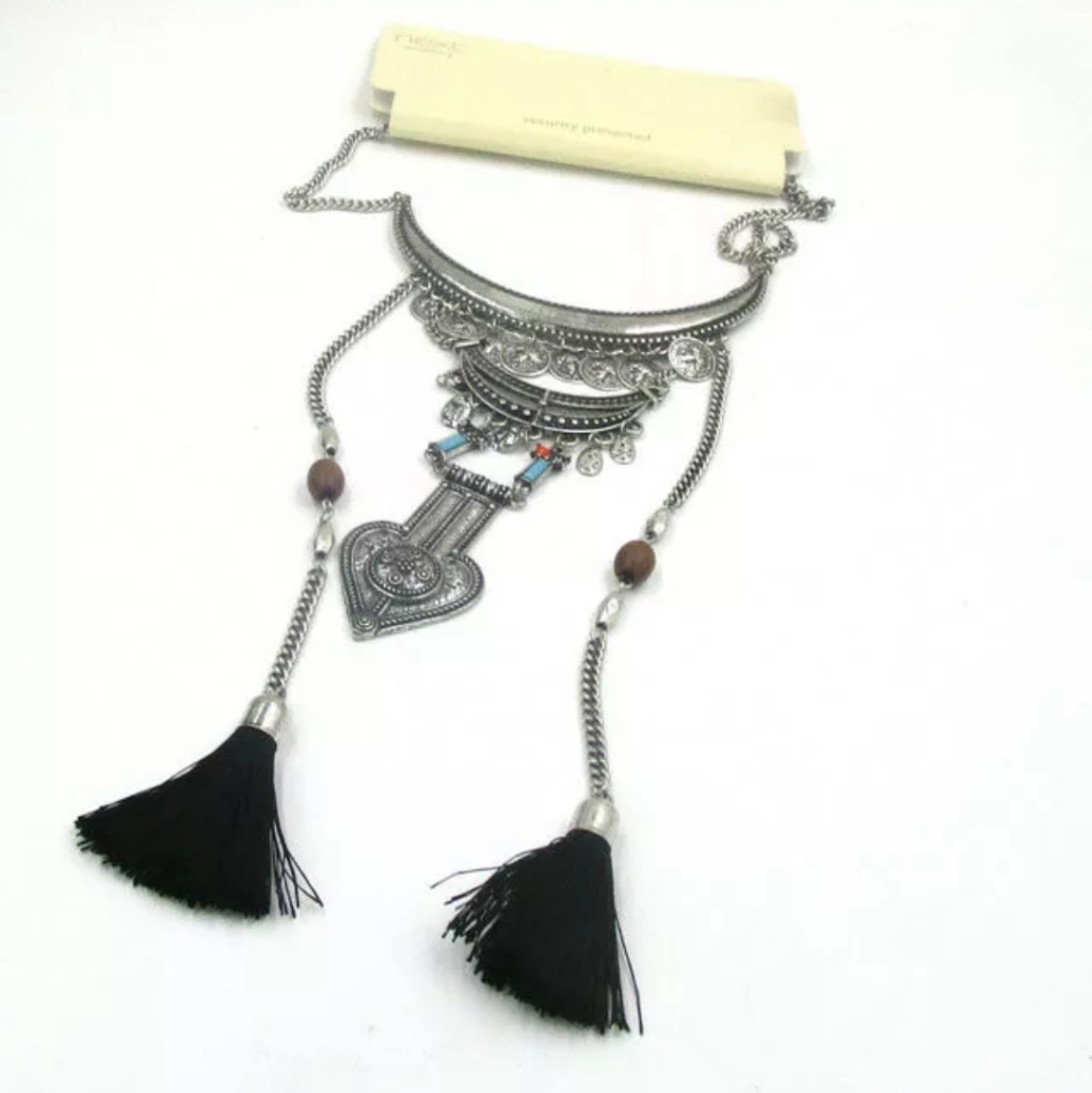 New Bohemian Multi Layered Tassel Necklace.